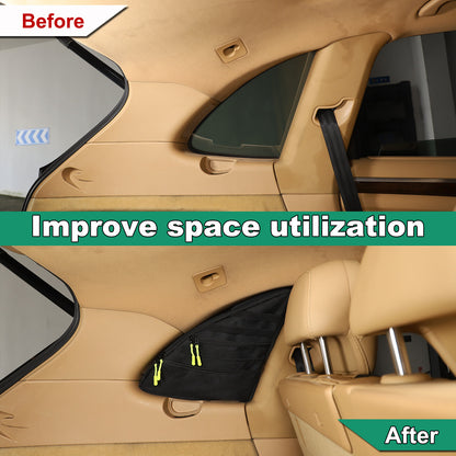Rear Trunk Left Side Storage Bag Organizer For Porsche Cayenne 958 2011-2017 18
