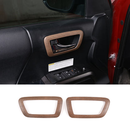 Wood Grain Interior Center Console Cover Trim For Toyota Tacoma 2016-2023 55