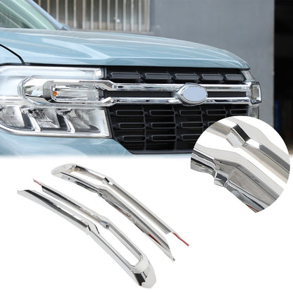 Glossy Piano Black Front Grille Cross Bar Trim For Ford Maverick 2022-2024 23