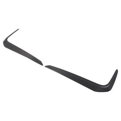 Real Carbon Fiber Front Fog Light Lamp Strip Trim For BMW 5 Series G30 2018-2020 7