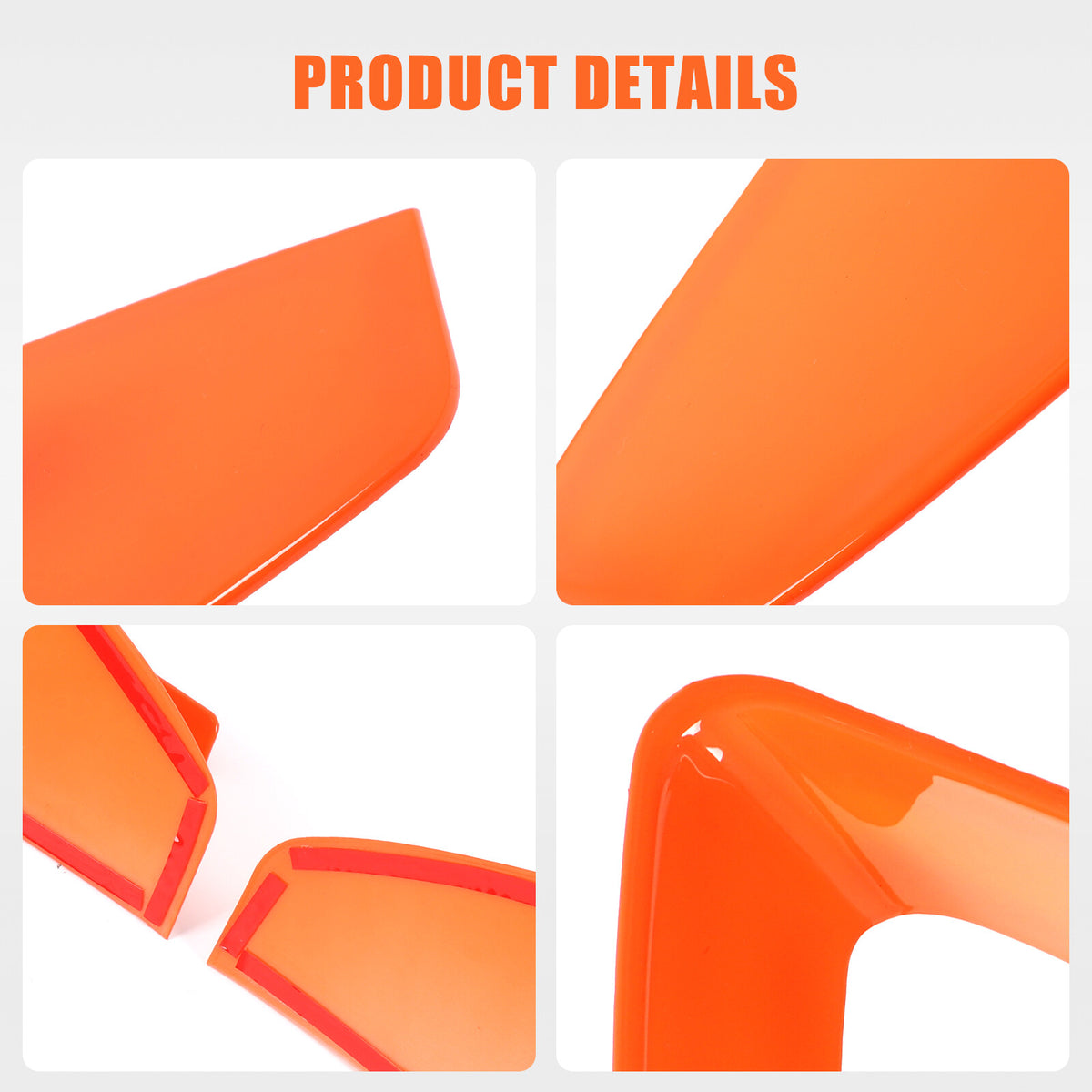 Orange ABS Front Grille Trim Frame Cover For Corvette C8 2020+ US 6