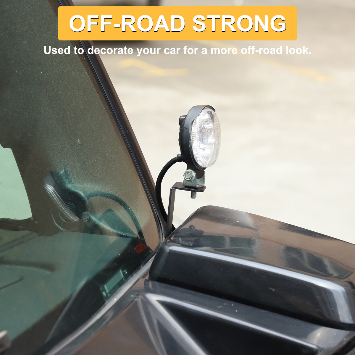 Steel Hood Light Mount Bracket For Hummer H2 2003-2009 17