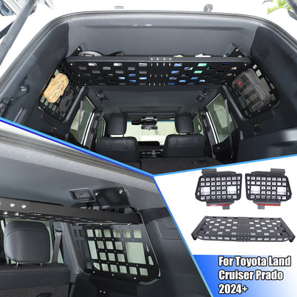 Molle Panel Trunk Shelf Storage Rack For Toyota Land Cruiser Prado LC250 2024+ 1