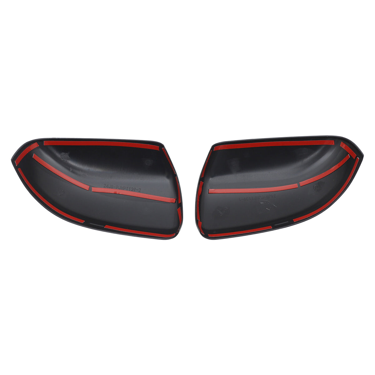 ABS Matte Black Exterior Rearview Mirror Cover Trim For Honda Pilot 2023-2024 15