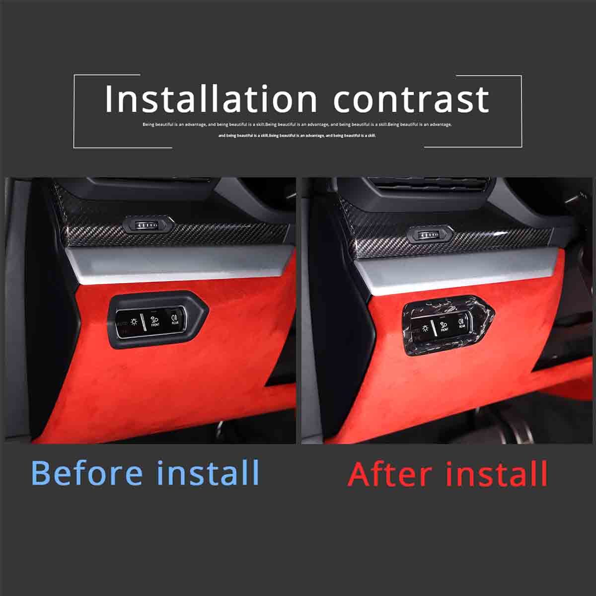 34 Styles Forged Real Carbon fiber Interior Trim Kit For Lamborghini URUS 18-23 - Variants 6-10 52