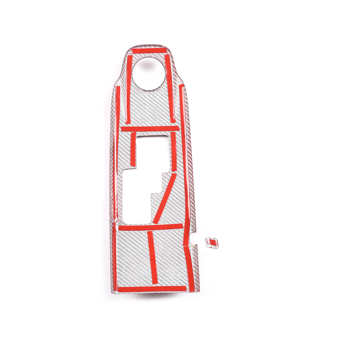 ABS Red Center Bezel Console Gear Shift Lever Cover For Nissan GTR R35 08-16 6