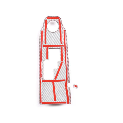 ABS Red Center Bezel Console Gear Shift Lever Cover For Nissan GTR R35 08-16 6