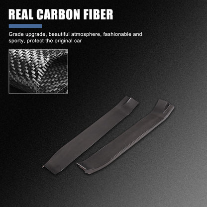 Real Carbon Fiber Full Wrapped Exterior Door Sill Plate Trim For Corvette C8 US 11