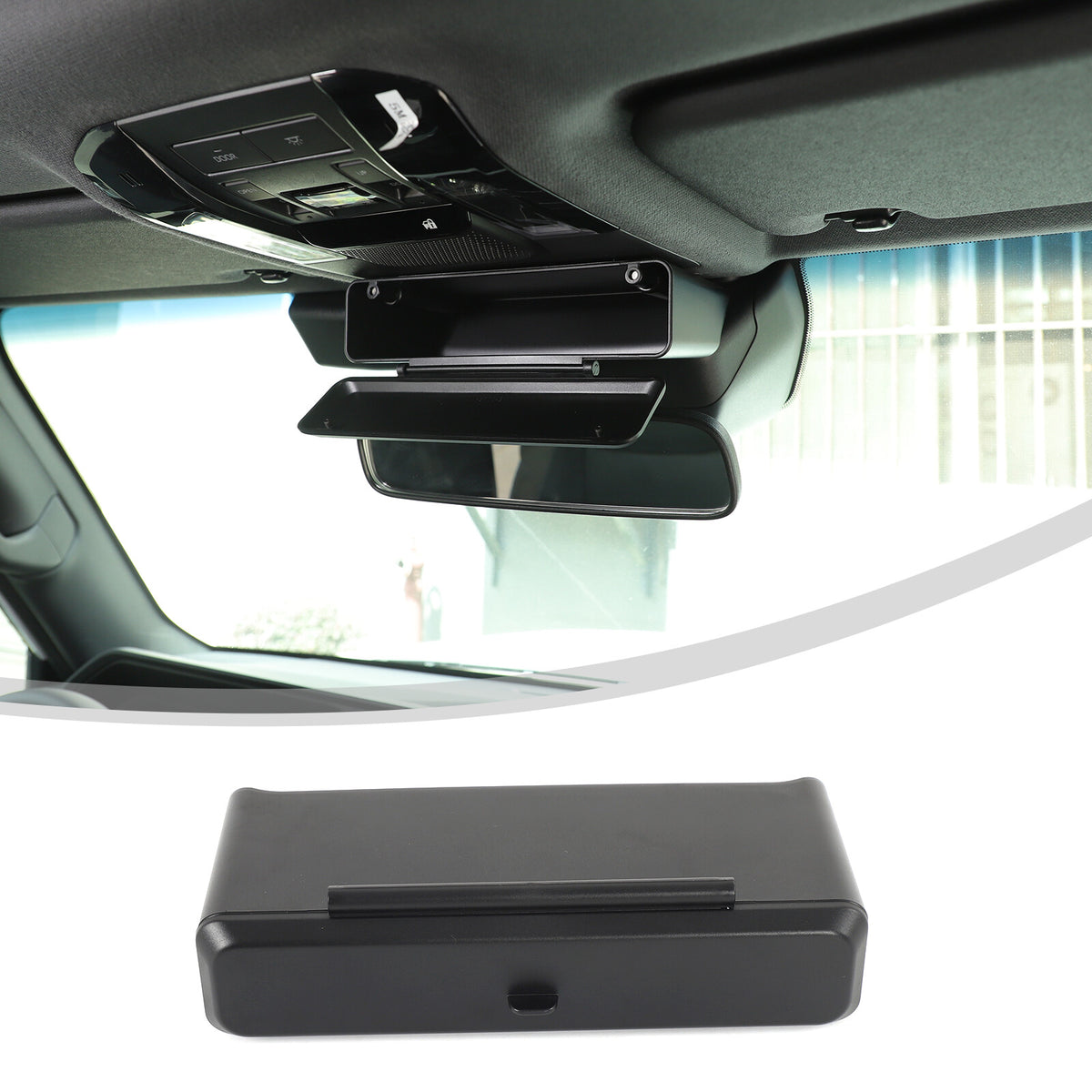 Interior Rearview Mirror Base Storage Box For Toyota Land Cruiser LC250 24+ US 5
