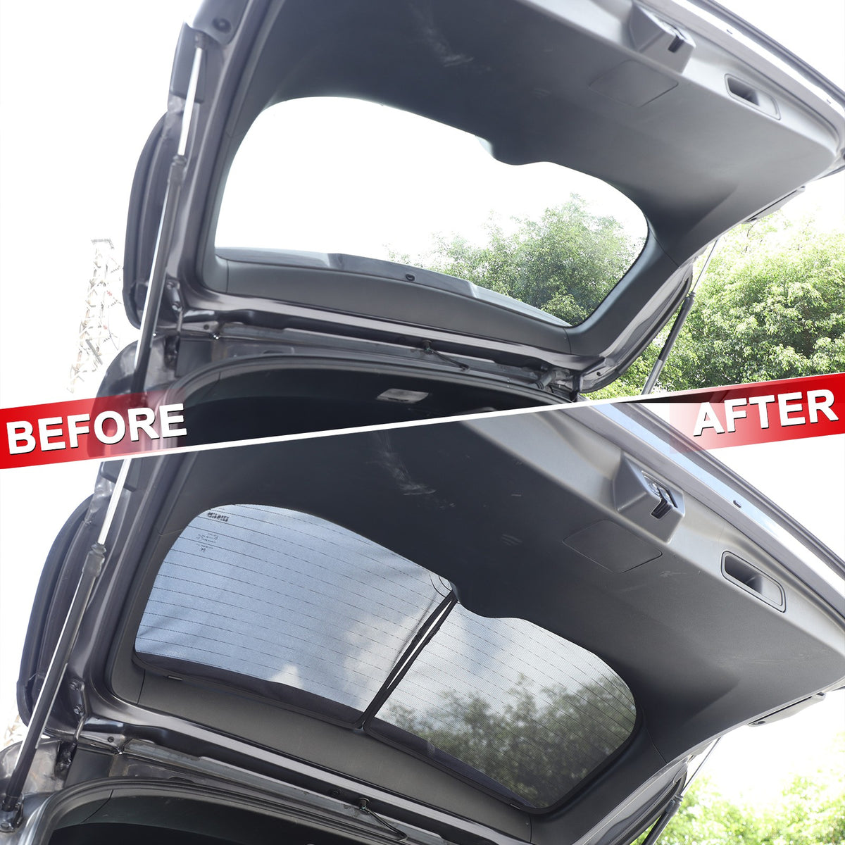 Rear Tailgate Window Mesh Screen Sunshade Sun Cover For Honda Pilot 2016-2022 23
