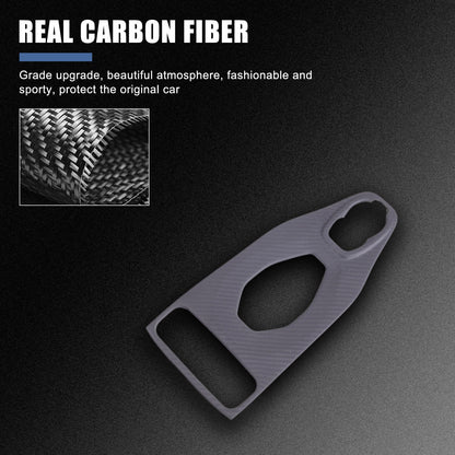 Matte Real Carbon Fiber Center Gear Shift Cover Trim For Lotus EMIRA V6 AT 21-25 7
