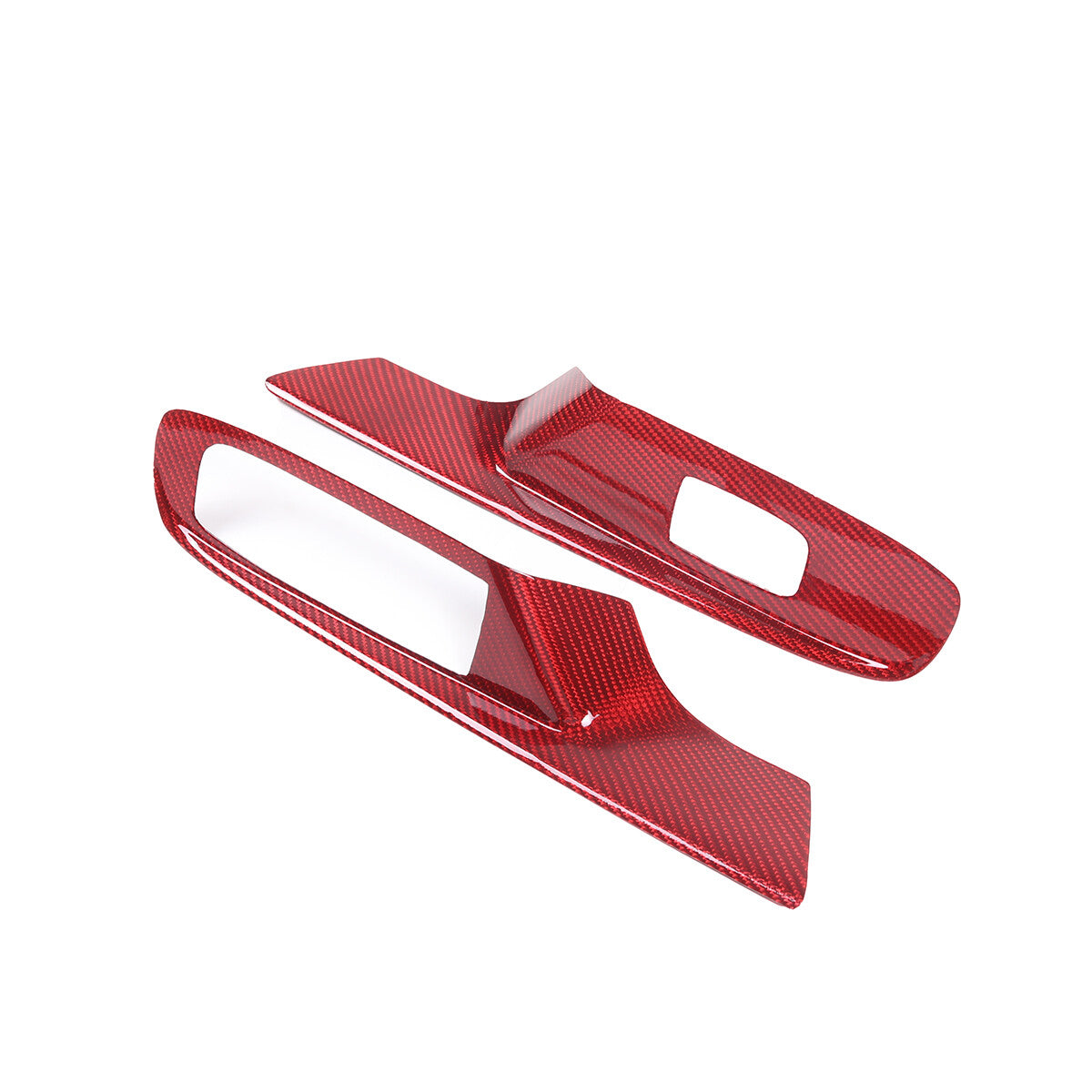 Red Real Carbon Fiber Interior Full Decor Cover Trim Kit for Corvette C8 2020-25 - Variants 26-30 51