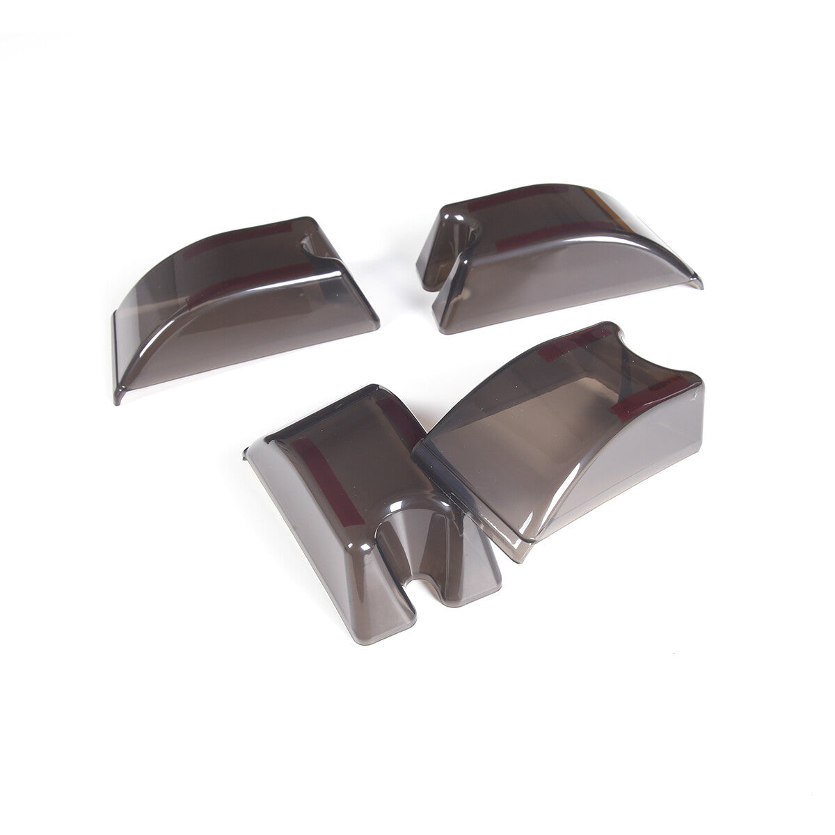 18pcs Smoked Front Rear Side Tail Light Roof Light Trim Cover For Hummer H2 40