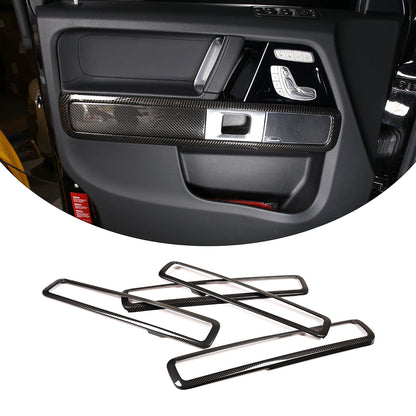For 19-2021 Mercedes Benz G Class ABS Carbon Fiber Door Handle Frame Trim Cover 1