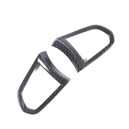 Real Carbon Fiber Steering Wheel Button Cover Trim For Lotus EMIRA 2021-25 US 4