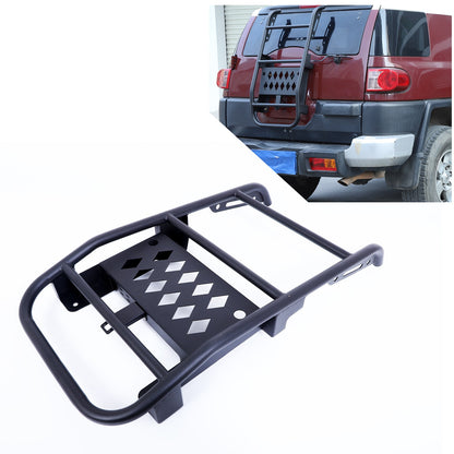 Black Carbon Steel Rear Trunk Middle Tail Ladder For Toyota FJ Cruiser 2007-2021 23