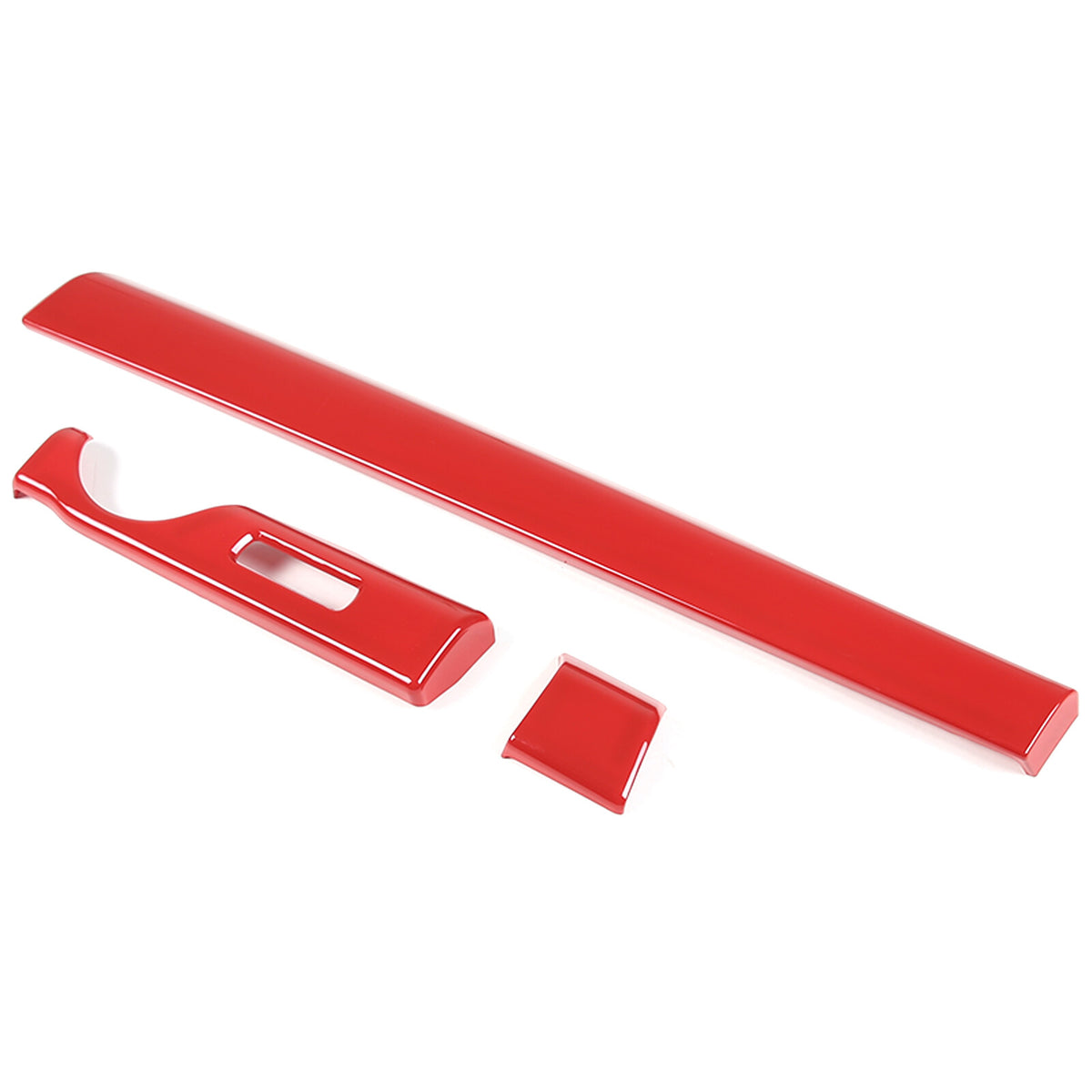 Red ABS Dashboard Center Console Trim Cover for Nissan Titan 2016-23 US 7