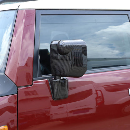 Carbon Exterior Rearview mirror base cover trim For Toyota FJ Cruiser 2007-2021 11