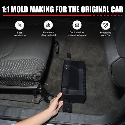 Aluminum Under Passenger Seat Storage Basket Tray For Nissan Frontier 2009-2017 6