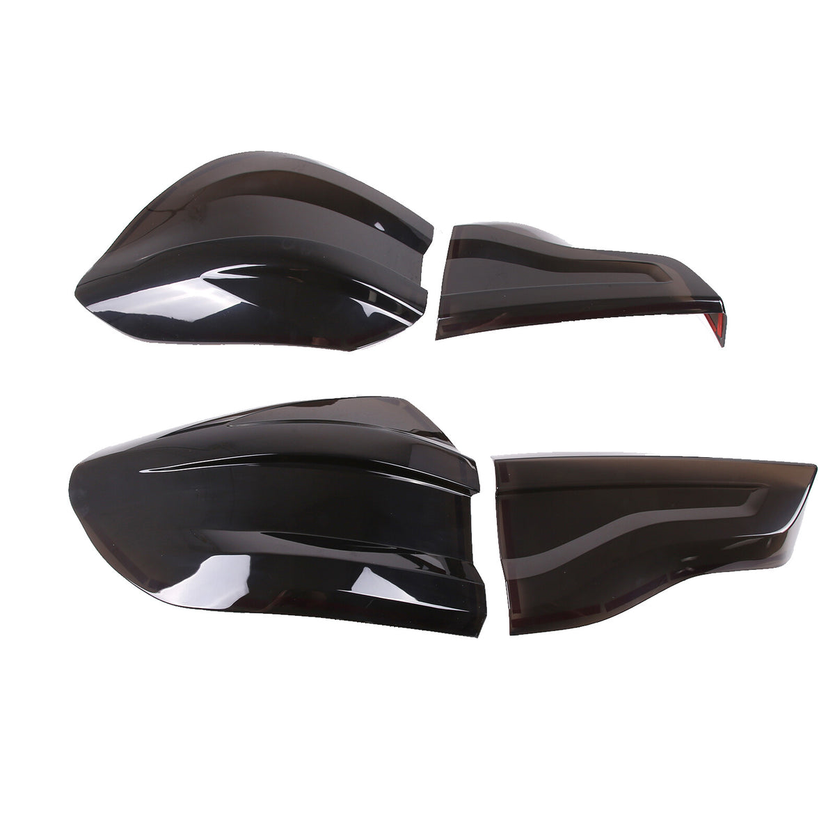 For BMW X3 G01 2018-2021 Smoke Black ABS Rear Tail Light Lamp Guards Cover Trim 6