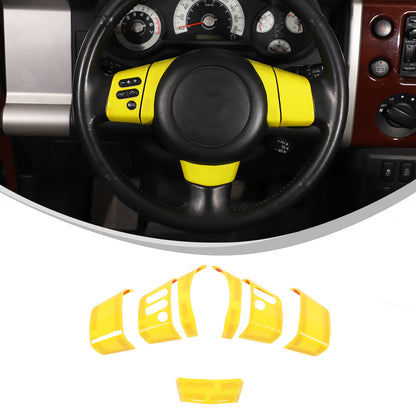 Yellow ABS Interior Center Console Trim Cover for Toyota FJ Cruiser 2007-2021 9