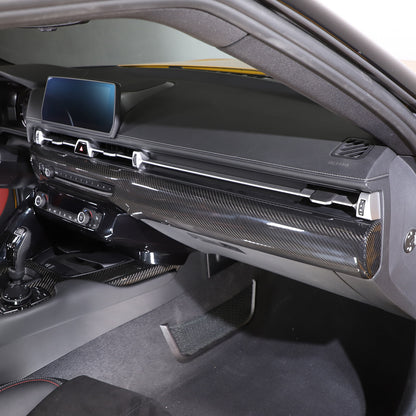 Real Carbon Fiber Center Console Dashboard Panel Trim For Toyota Supra 2019-24 13