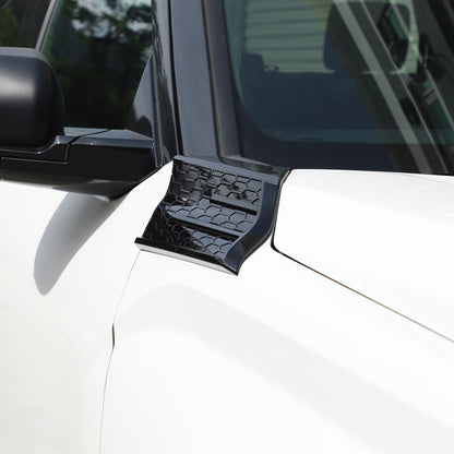Glossy Piano Black Fender Upper Decoration Cover Trim For Toyota Tundra 2022+ US 19