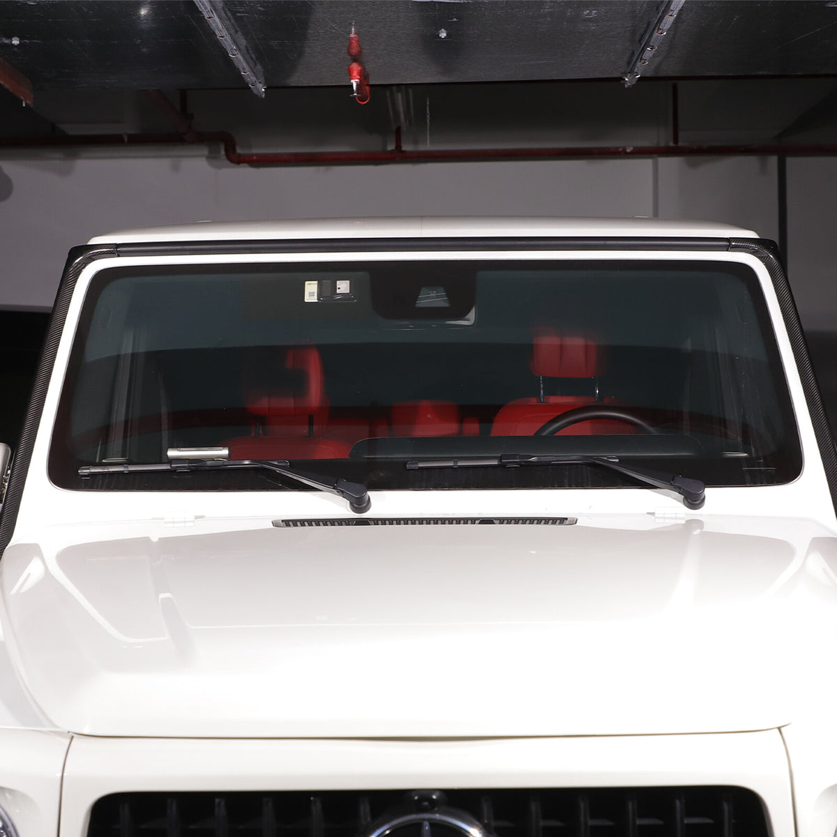 Real Carbon Fiber Window Triangle A-Pillar Cover For Benz W463 G550 G63 19-23 22