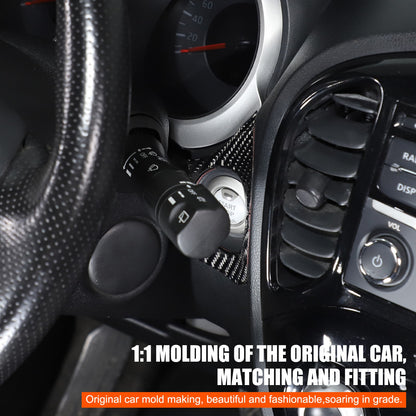 Soft Carbon Fiber Interior Center Console trim Sticker For Nissan Juke 2011-2019 235