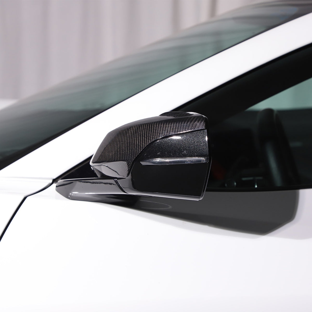 Real Carbon Fiber Side Mirror Air Duct Trim Cover For Corvette C8 2020+ 17