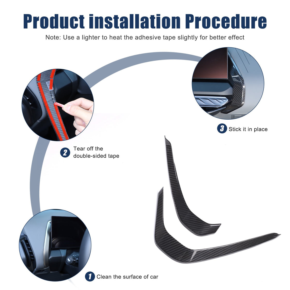 Real Carbon Fiber Center Console Dashboard Trim Strip For BMW X3 G45 2025+ 2
