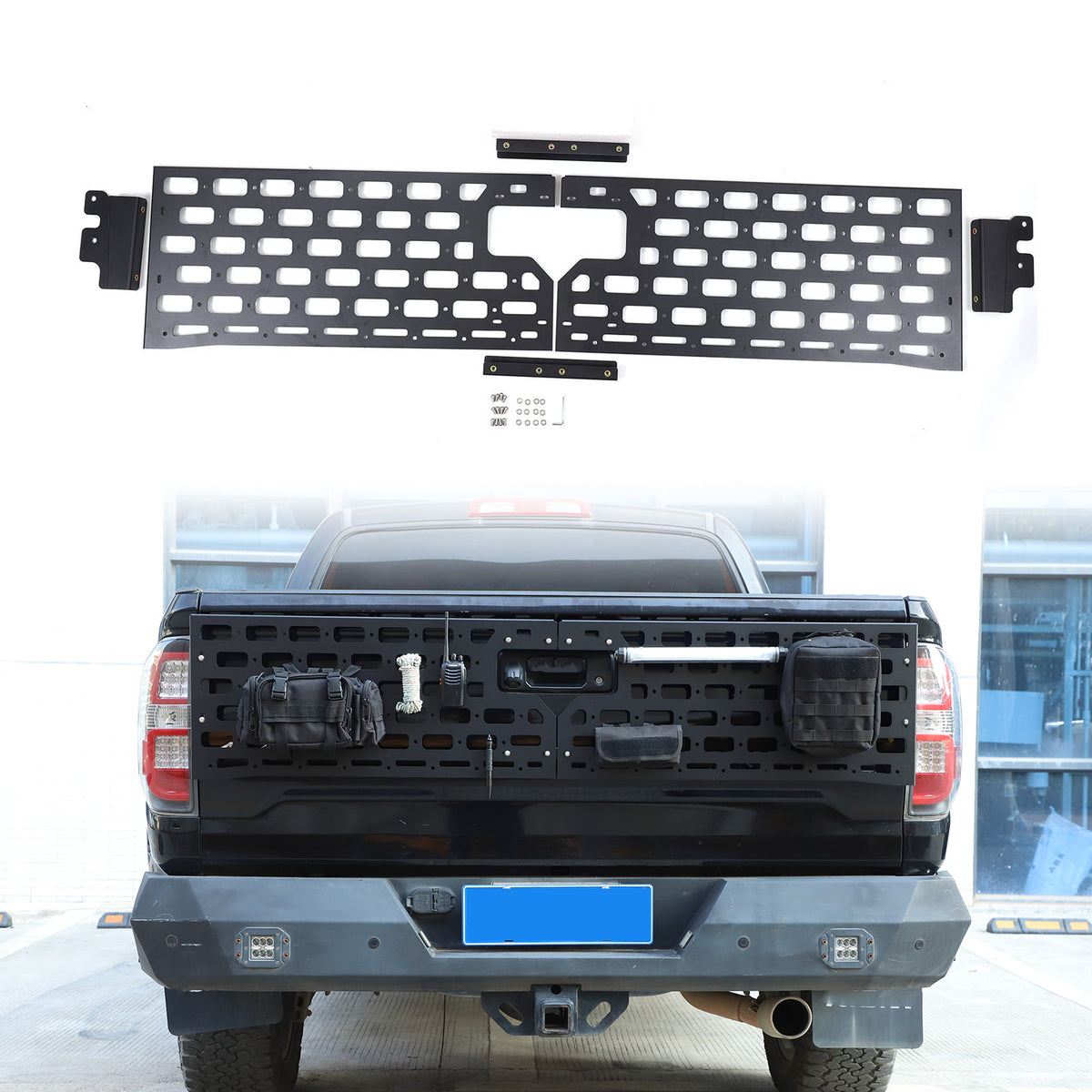 Rear Bed Molle Panel Truck Bed Tailgate Molle Panel For Toyota Tundra 2014-2021 5