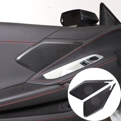 Matte Real Carbon Fiber Interior Exterior Trim Cover For Corvette C8 2020-25 110