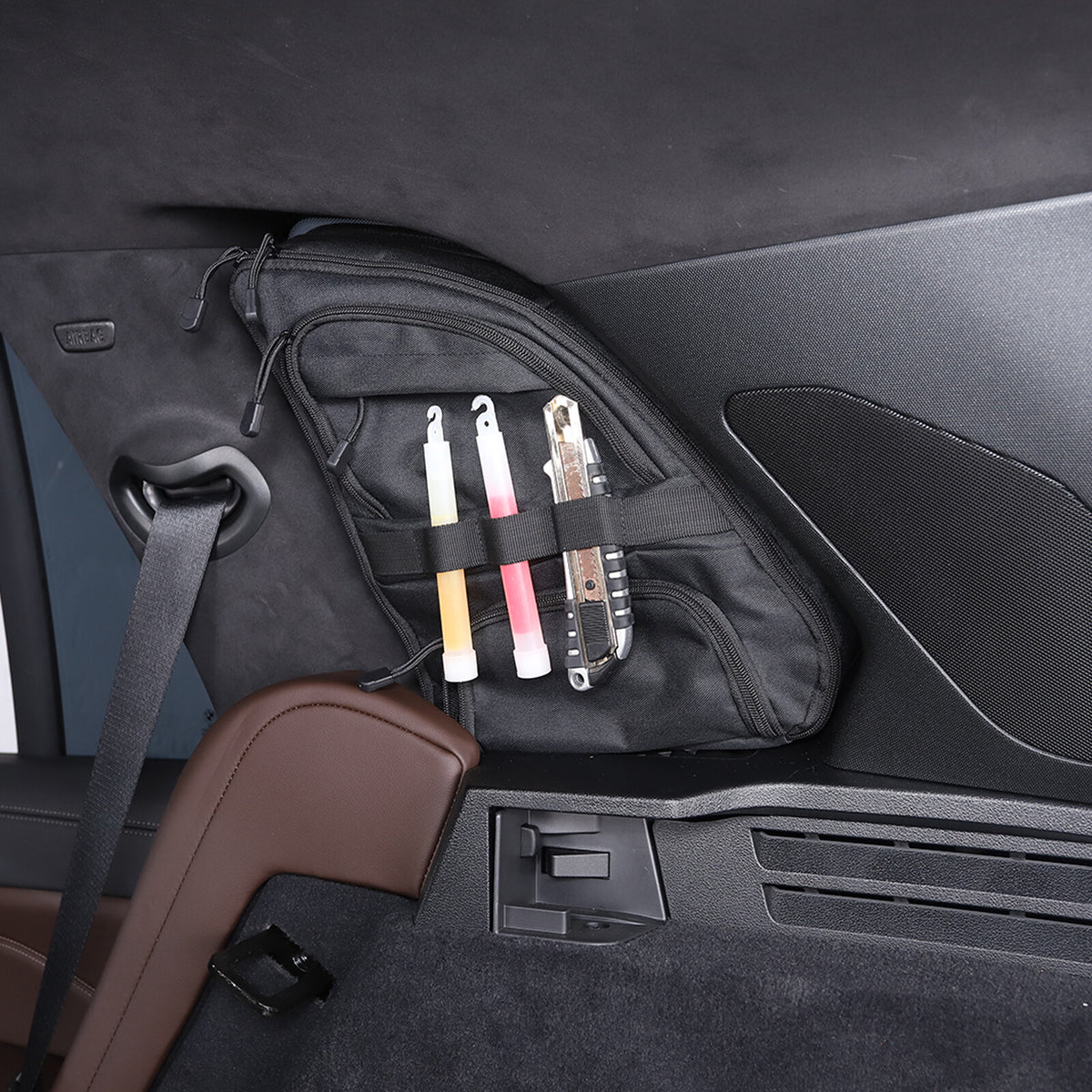 Car Trunk Right Side Window Storage Bag Tool Bag For BMW X5 2019-2023 5
