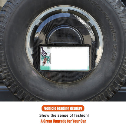 Carbon Spare Tire License Plate Base Cover For Hummer H2 2003-09 OE：25782333 US 16