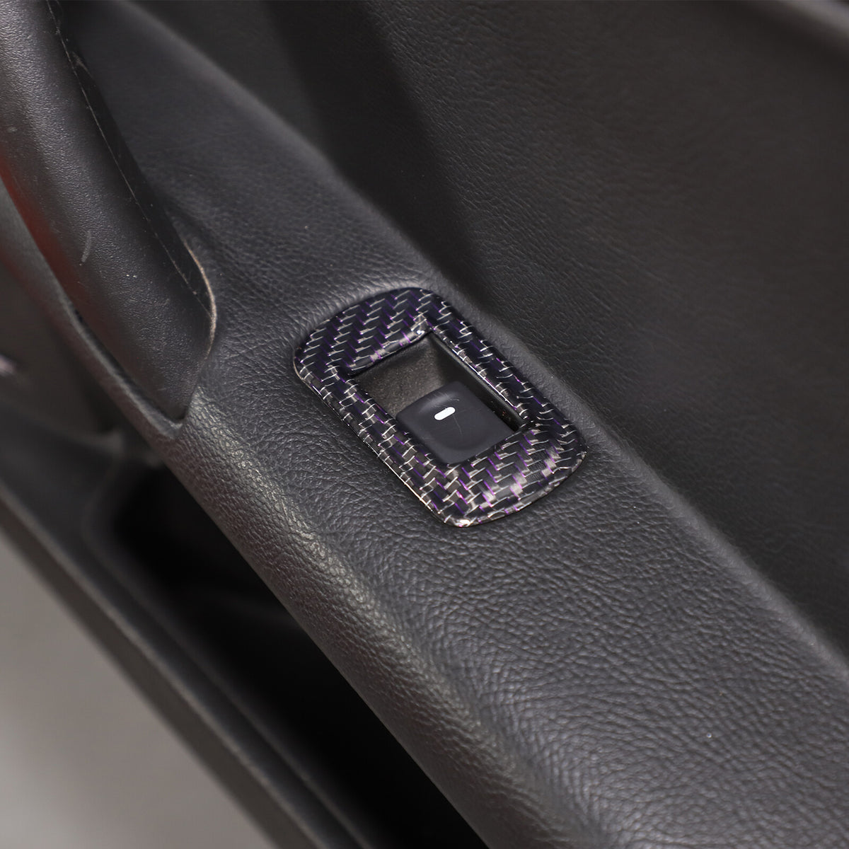 Real Carbon Fiber Window Lift Switch Button Trim Frame For Corvette C6 2005-2013 19