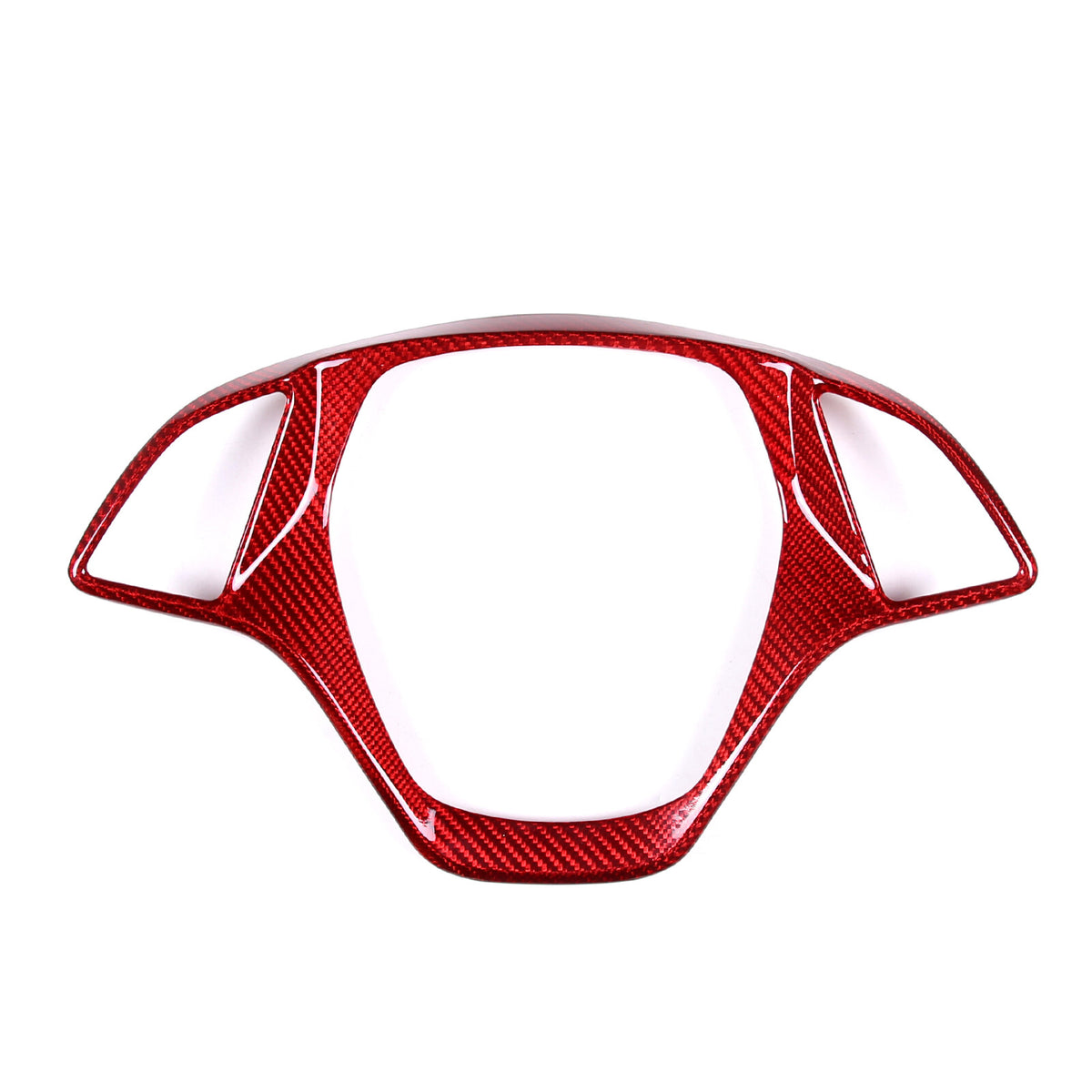 Red Carbon Fiber Steering Wheel Cover Trim for Corvette C7 2014-2019 3