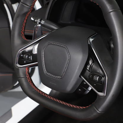 Matte Real Dry Carbon Fiber Interior Decor Trim Cover For Corvette C8 2020+ 59