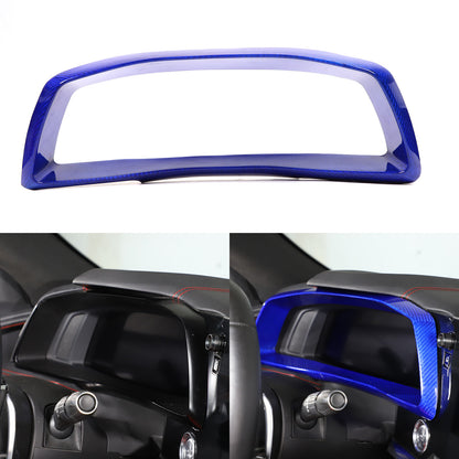 Blue Real Carbon Fiber Speedometer Instrument Trim For C8 Corvette 20-25 24