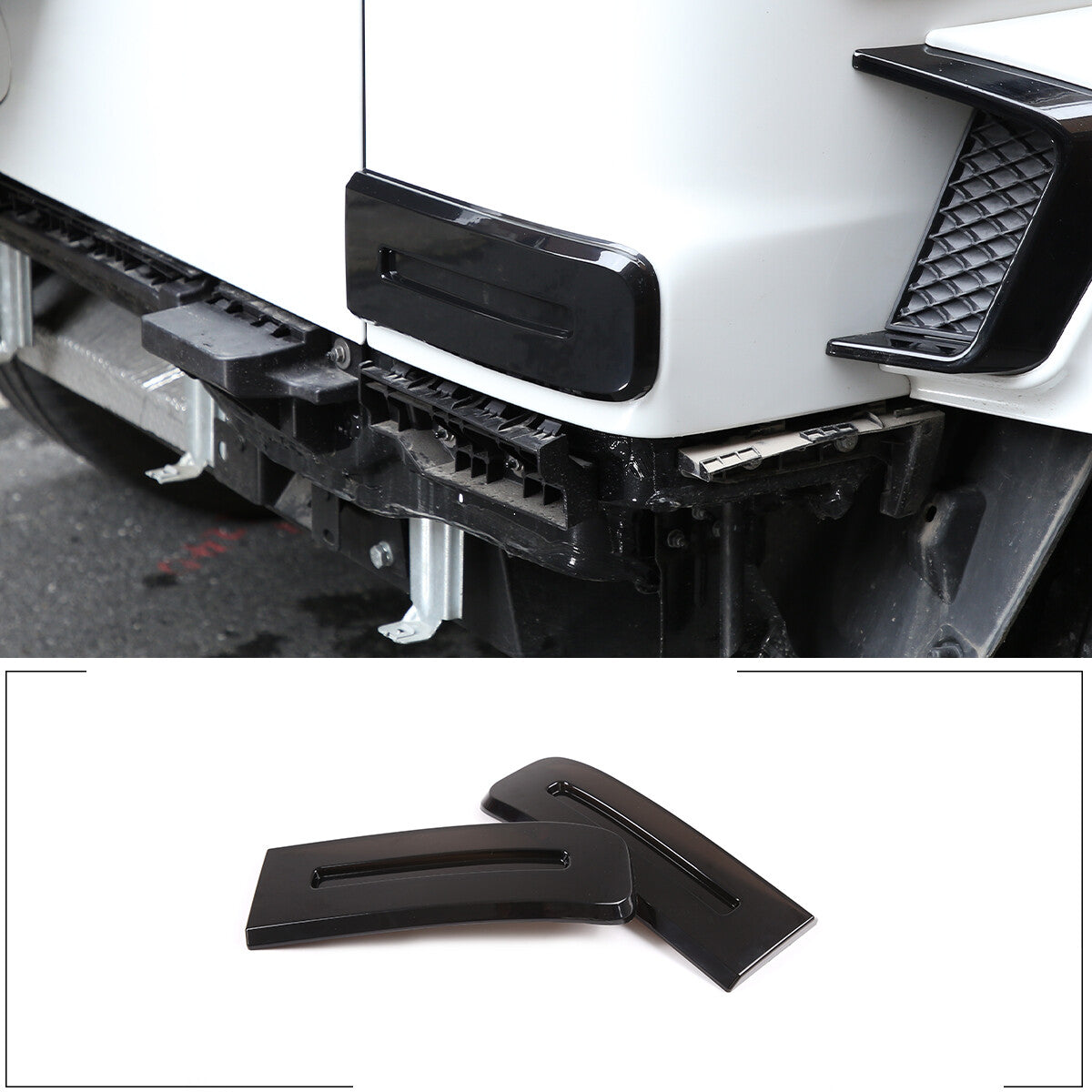 Rear Tail Light Hood Cover Trim Smoke black Kit For Benz G W464 G500 G63 19-23 4