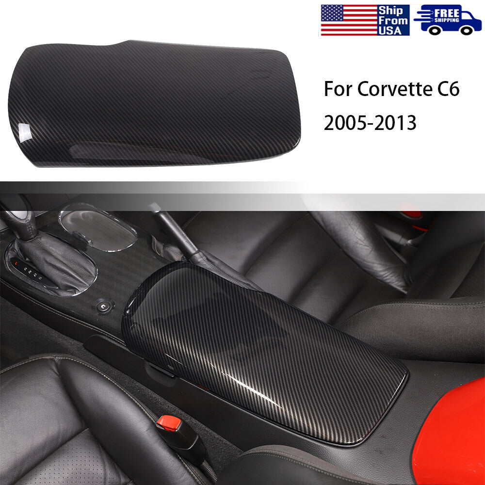 ABS Carbon Fiber Full Interior Trim Cover Set Kit For Corvette C6 2005-13 US 17