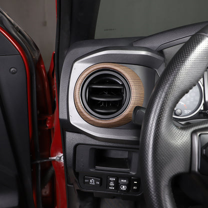 Wood Grain Interior Center Console Cover Trim For Toyota Tacoma 2016-2023 21
