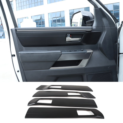 Matte Black Inner Interior Door Handle Panel Trim Cover For Toyota Tundra 2022+ 24