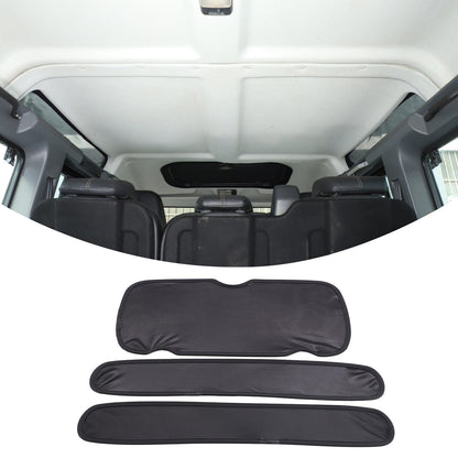 Black Memory Steel Sunroof Sunshade Cover For Land Rover Defender 2004-2018 10