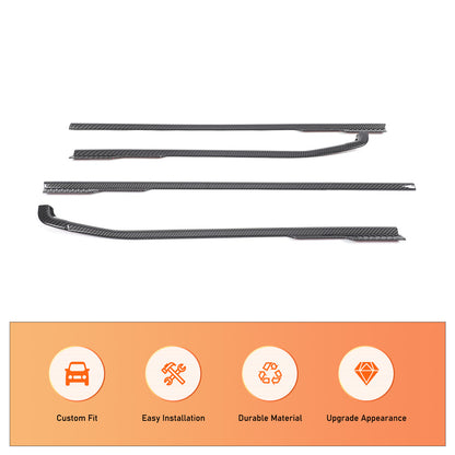 ABS Carbon Fiber Exterior Window Bottom Sill Trim For Ford Maverick 22-24 US 19