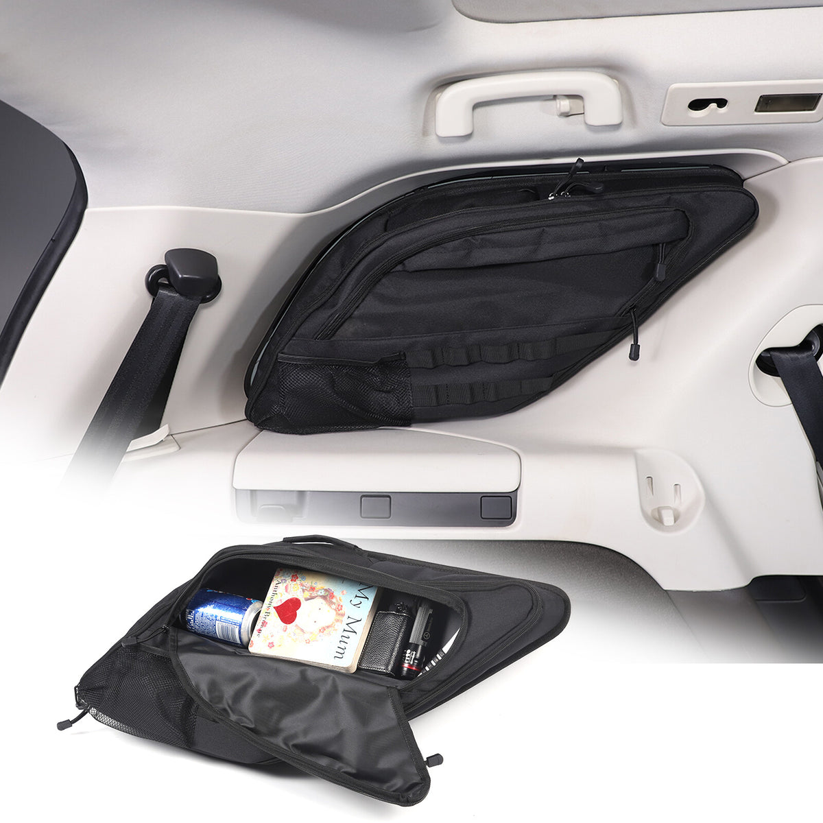 Car Trunk Side Window Storage Bag Tool Bag For Land Rover Discovery 5 2017-23 12