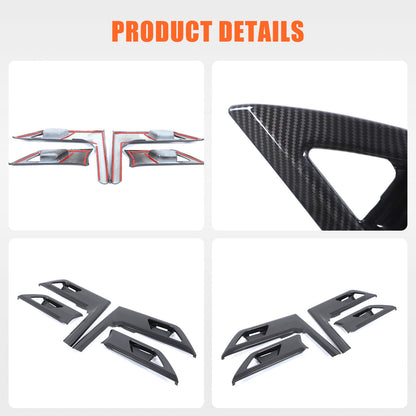ABS Carbon Fiber Interior Door Bowl Panel Trim Cover For Lexus GX550 2025+ 10