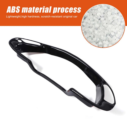ABS Piano Black Interior Dashboard Frame Trim Cover For Corvette C5 1998-2004 11