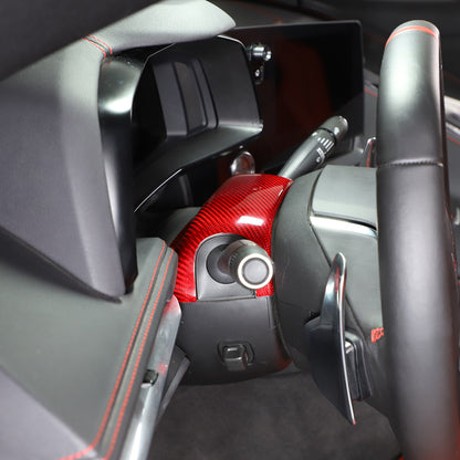 Red Real Carbon Fiber Interior Trim for Corvette C8 20-25 116