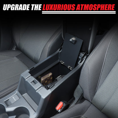 Alloy Center Console Safe Storage Lock Box Tray For Subaru Crosstrek GU 24+ US 23